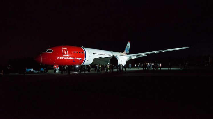 Norwegians första Dreamliner leveras från Boeing 28 juni 2013