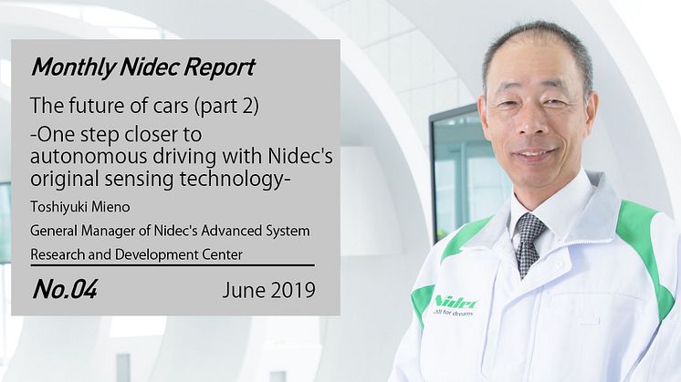 Monthly Nidec Report - One step closer to autonomous driving with Nidec's original sensing technology