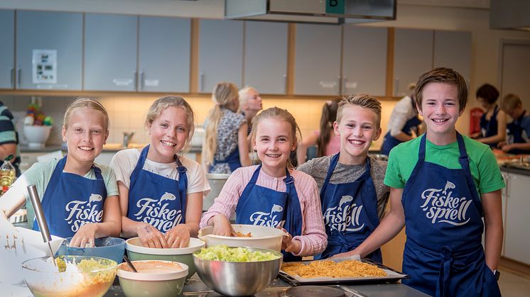 Fra venstre; Ildri, Martine, Carmen, Jens og Axel.  Foto: Simen G. Fangel