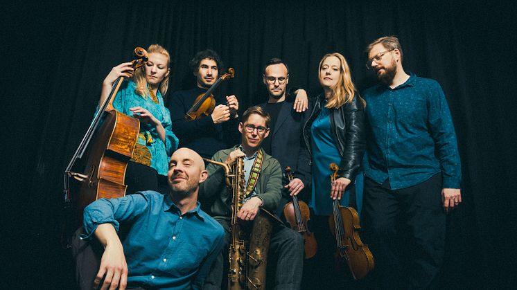 Fredrik Lindborg Trio & String Quartet spelar svensk jazz. Foto: Fabian Rosenberg