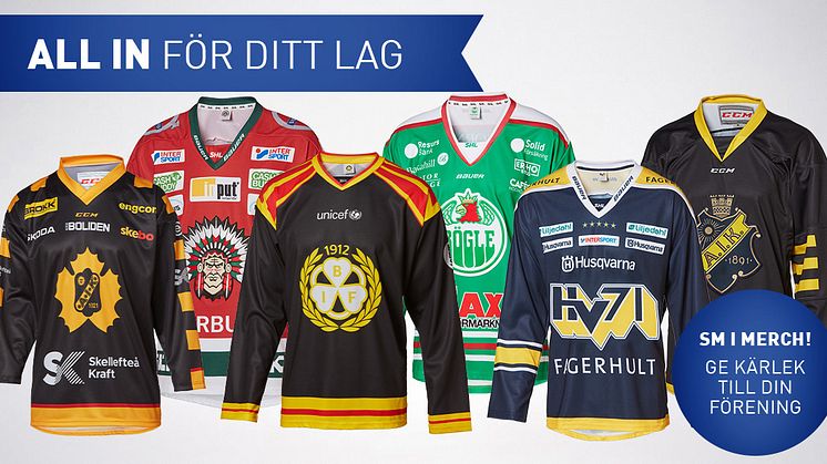 Intersport arrangerar vårens alternativa kamp för supportrarna i SDHL och SHL; SM i merchandise