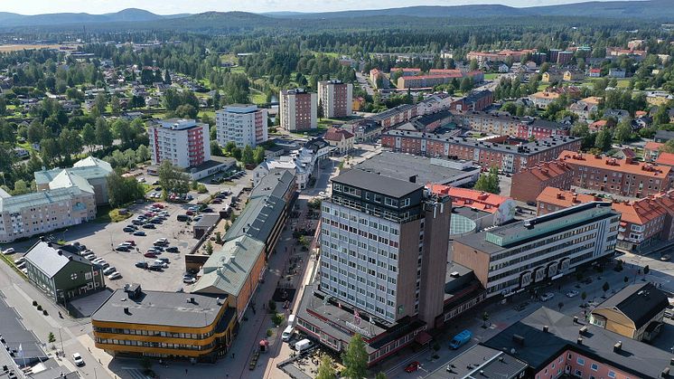 Bild från centrum i Boden. Foto Bodens kommun/KOMM