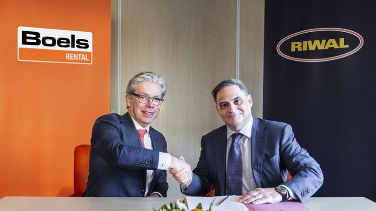 CEO i Boels Group, Pierre Boels og Pedro Torres, CEO i Riwal