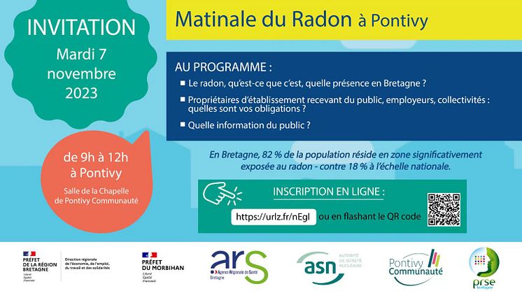 Radonova présent à la matinale radon à Pontivy pour la journée Européenne du radon