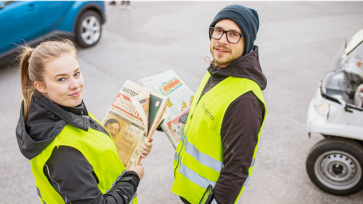 Fortsatt punktlig hemleverans av morgontidningar – Pressen Morgontjänst flyttar in i Svenska Hus lokal