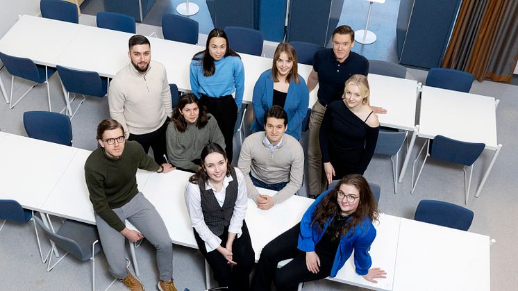 Stipendiater vid Luleå tekniska universitet, namn på personer finns längst ner i pressmeddelandet. Foto: Tomas Bergman