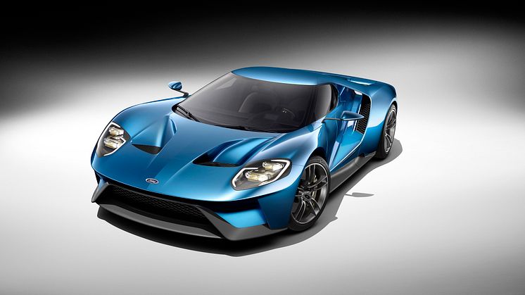 Helt ny Ford GT ble vist for første gang på den internasjonale bilutstillingen i Detroit