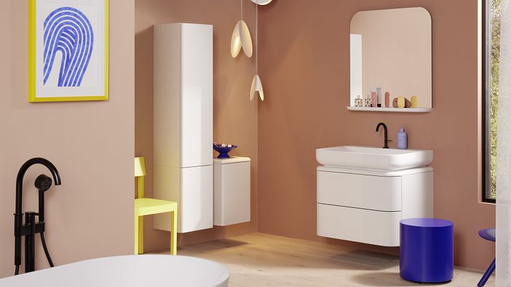Le studio Besau-Marguerre crée la collection exclusive de salle de bains b:me pour burgbad