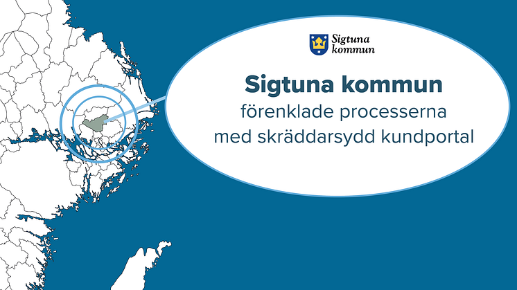 Sigtuna kommun, förenklade ärendehantering och beställningsprocessen av HSA och SITHS med skräddarsydd kundportal