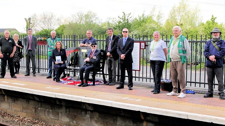 The memorial bench at Millbrook station. Photo: Andy Buckley