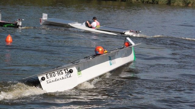 Nach einem Jahr Corona–bedingter Pause starten dieses Jahr am 04. September wieder Boote bei der 6. Wildauer Solarbootregatta mit internationalem Starterfeld auf der Dahme. (Bild: TH Wildau)