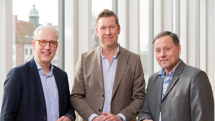  Fredrik Lundbeck VD Omegapoint Malmö, Pontus Börresen vVd Diamir och Mattias Pergler VD Diamir