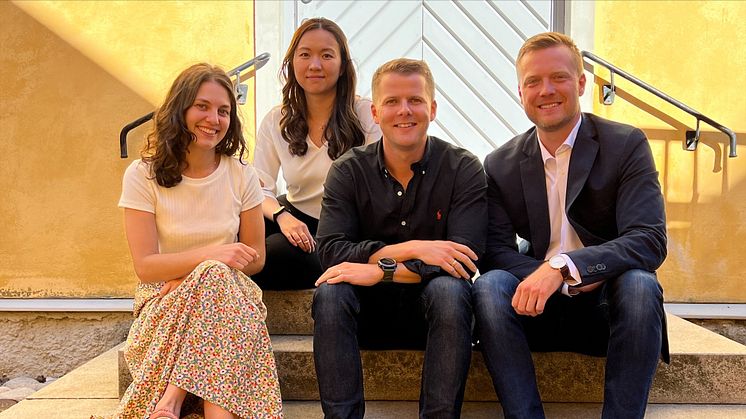 Det nya Structorbolaget består av (från vänster): Josefine Klintberg, Ai Linh Nguyen, Olof Nilsson och Björn Sandsundet. Foto: Structor