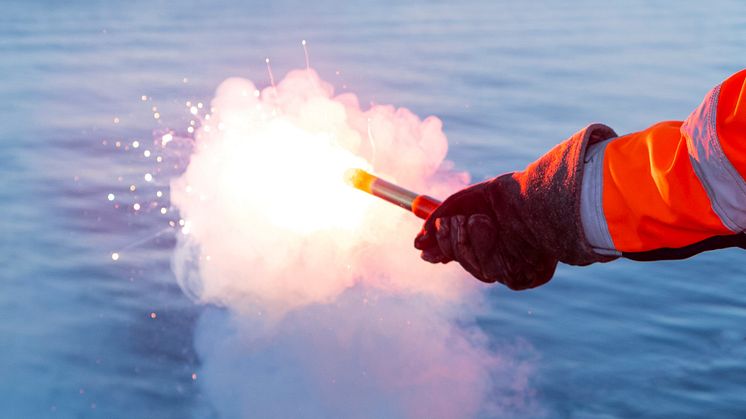 Falska nödraketer skjuts upp 20-40 gånger per år. Foto: Mats Ryde, Sjöräddningssällskapet