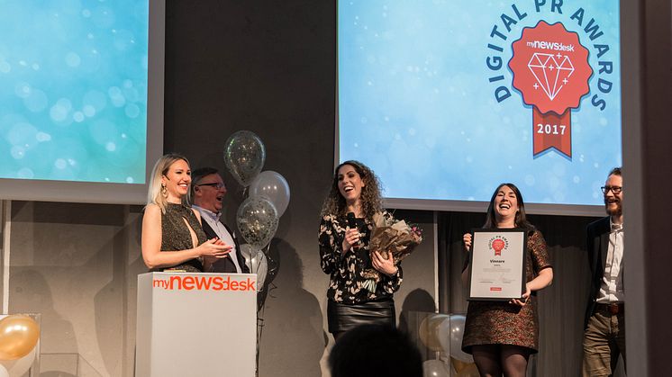 Lyckad kväll när företag prisades i Digital PR Awards