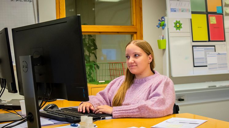 Simone Lund Skovaa er glad for sin læreplads ved Randers Kommune. Foto // Ulrik Burhøj Jepsen