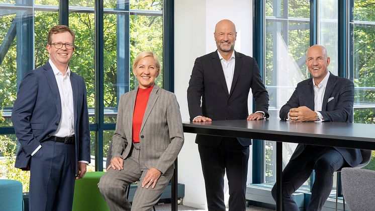 Das Vorstands-Team der Stadtsparkasse München (v.l.): Dr. Bernd Hochberger, Sabine Schölzel, Ralf Fleischer und Stefan Hattenkofer.