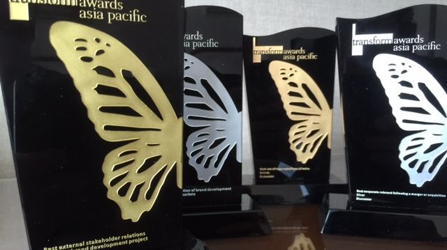 Bluewater win one gold, two silver and a bronze at the Transform Awards Asia-Pacific 2014.