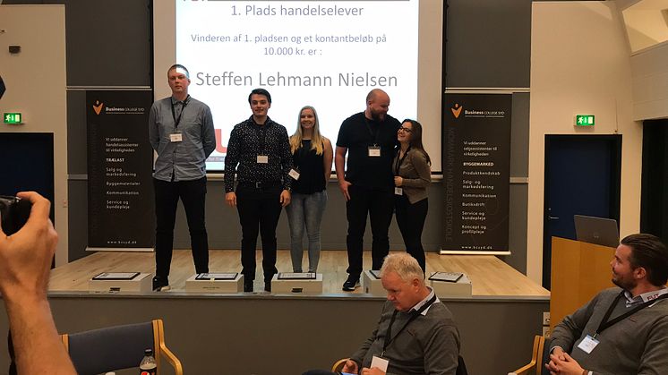 Steffen Lehmann Nielsen fra Bygma Aars vandt FUTs Fagprøvepris 2019 i kategorien Trælast 