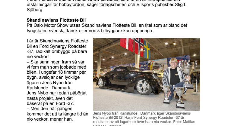 Nytt publikrekord på Oslo Motor Show