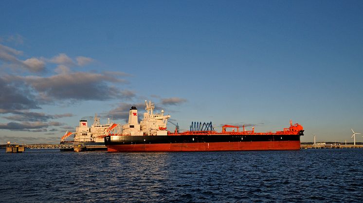 Ökad råoljeimport via Göteborgs Hamn
