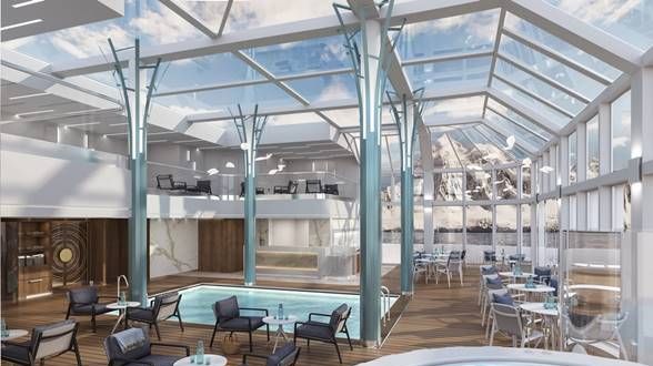 Solarium onboard Crystal Endeavor