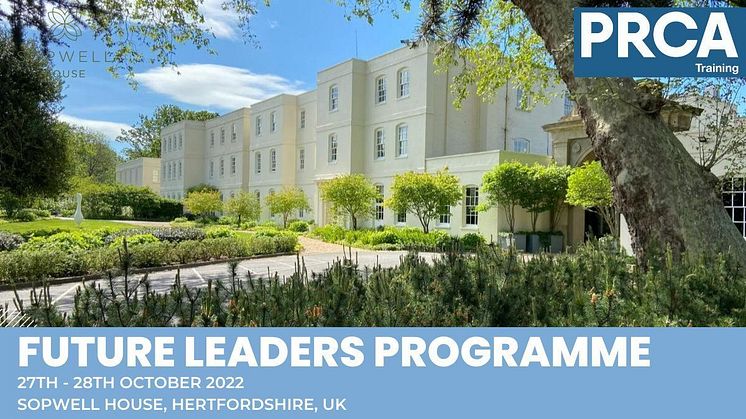 Experience the PRCA Future Leaders Retreat at Sopwell House