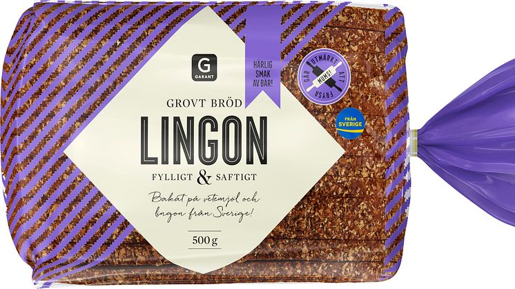 Garant Grovt bröd Lingon 500g