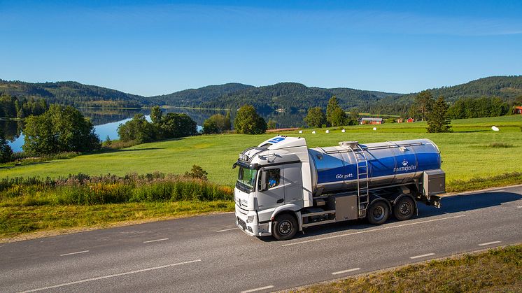 Intransport av mjölk från Höga kusten