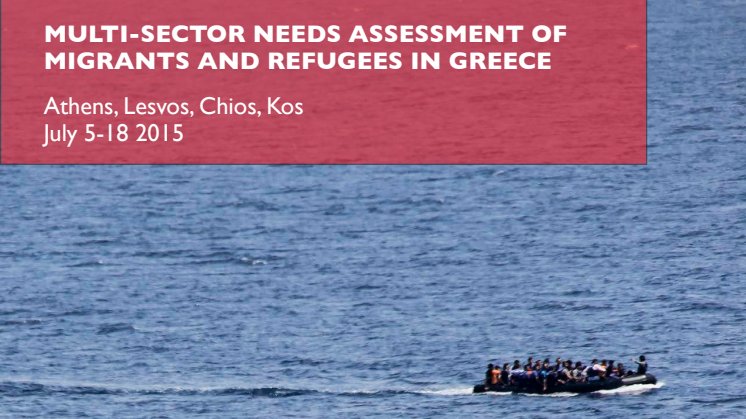 Multi-sector needs assessment of migrants and refugees in Greece
