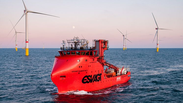 ESVAGT's kerneværdi har i 40 år været sikkerhed til søs; et DNA, der fortsætter i offshore vind.