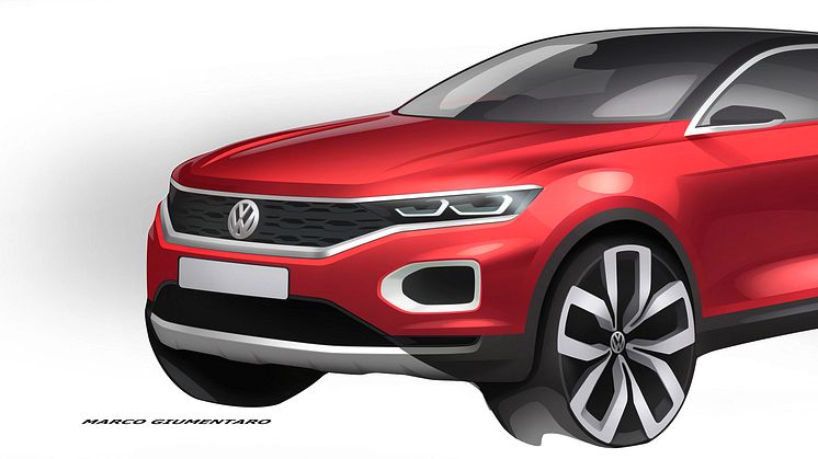 Designskisser − nya Volkswagen T-Roc