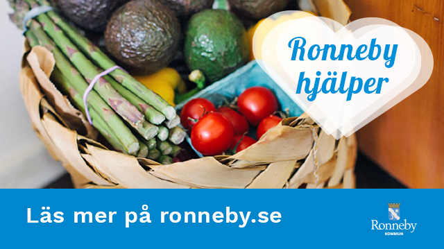 Ronneby hjälper - för att medborgare i riskgrupp ska få livsmedel och medicin