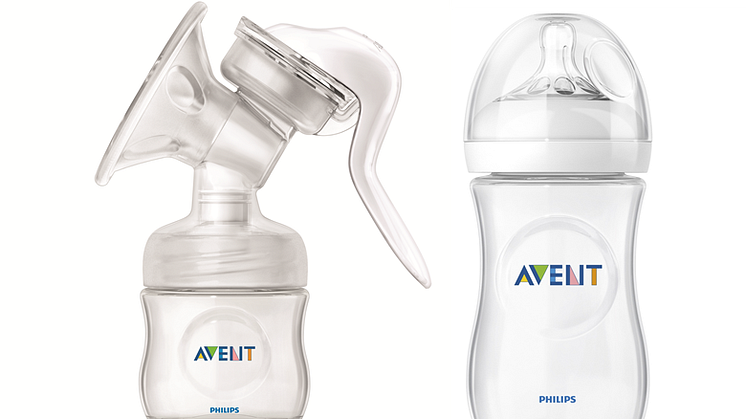 Nye Philips AVENT Natural Comfort brystpumpe og Natural tåteflaske