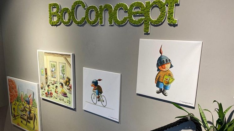 BoConcept Hannover: Spendenaktion mit Illustrator Ingo Siegner