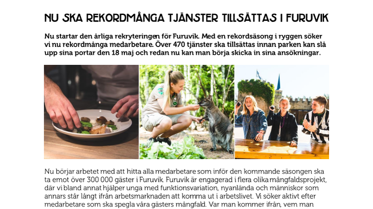 Nu ska rekordmånga tjänster tillsättas i Furuvik