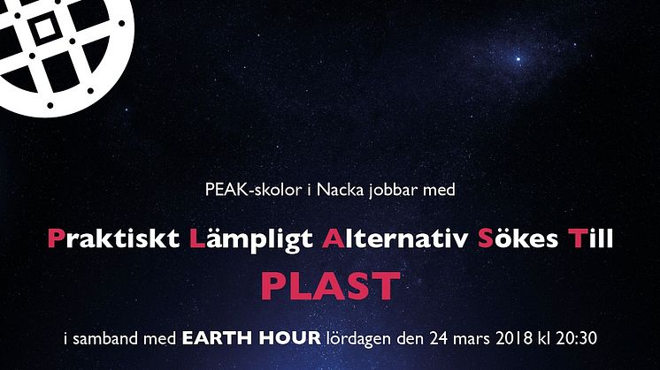 Nackaelever letar alternativ till plast i samband med Earth Hour 2018