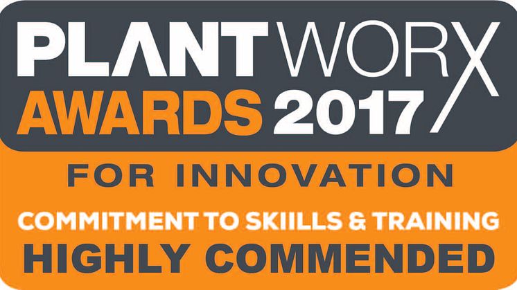 The Plantworx Innovation Award, commitment to skills and training 