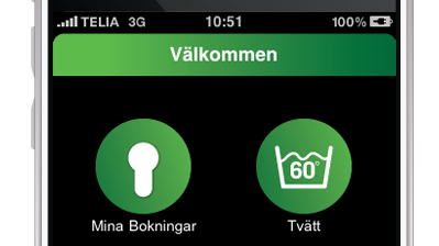 Boka tvättstugan i iPhone