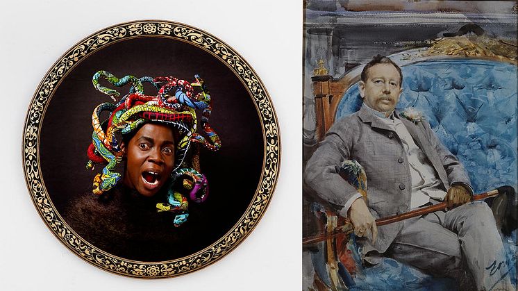 Yinka Shonibare, Medusa West © Yinka Shonibare CBE. Courtesy James Cohan, New York. Anders Zorn, Jean Burnay, foto: Nationalmuseum. 