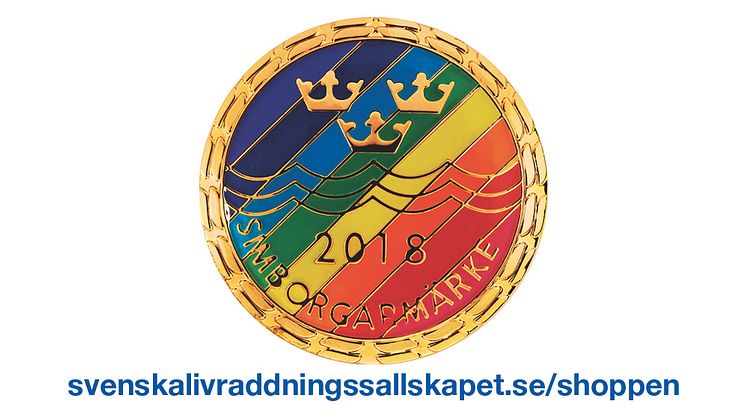 Regnbågsfärgade Simborgarmärket 2018-Gå med i Pridetåget