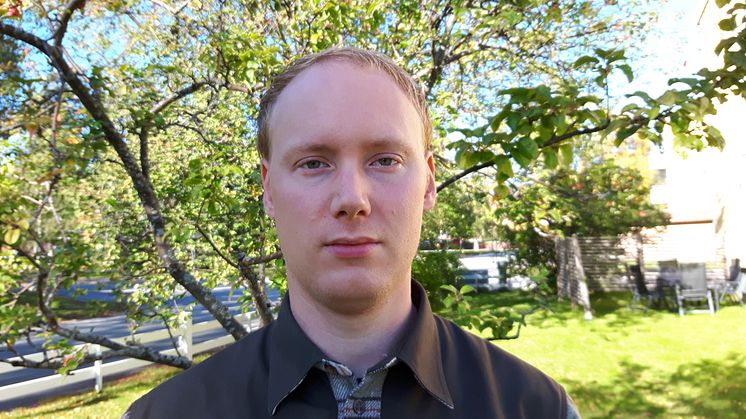 Dan Adolfsson, doktorand på Kemiska institutionen vid Umeå universitet. Foto: Åke Adolfsson