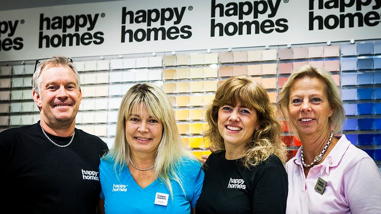 Happy Homes Färgtrend flyttar till handelshuset Vimpeln