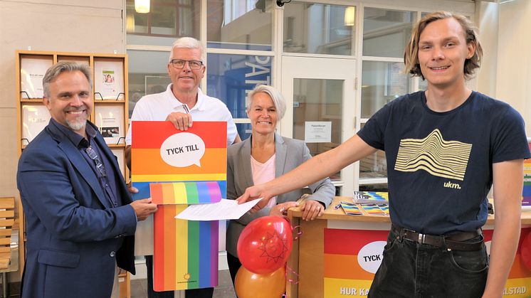 Niklas Wikström, Ola Persson, Margareta Friman och Hazel Svensson.