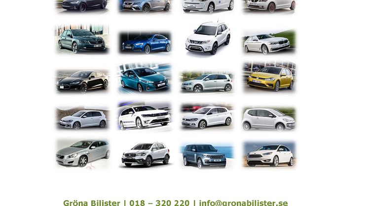 De 40 fossiloberoende, snåla och säkra bilarna från Gröna Bilisters lista Miljöbästa Bilar 2018