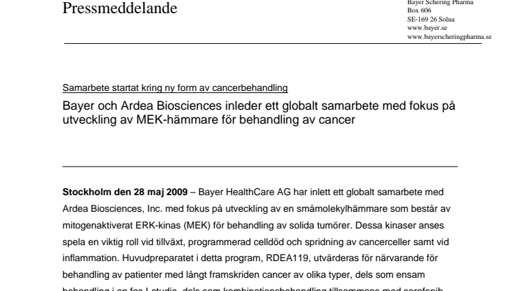 Samarbete startat kring ny form av cancerbehandling