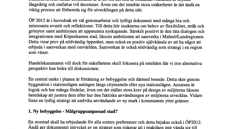 Översiktsplan för Malmö – ÖP2012