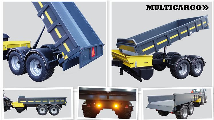 Multicargo Multifunktionsvagn MT-STEEL12 Dumpervagn/Spridare