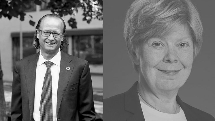 Jan Erik Saugestad, vd Storebrand Asset Management och Marita Loft, vd Storebrand Fastigheter