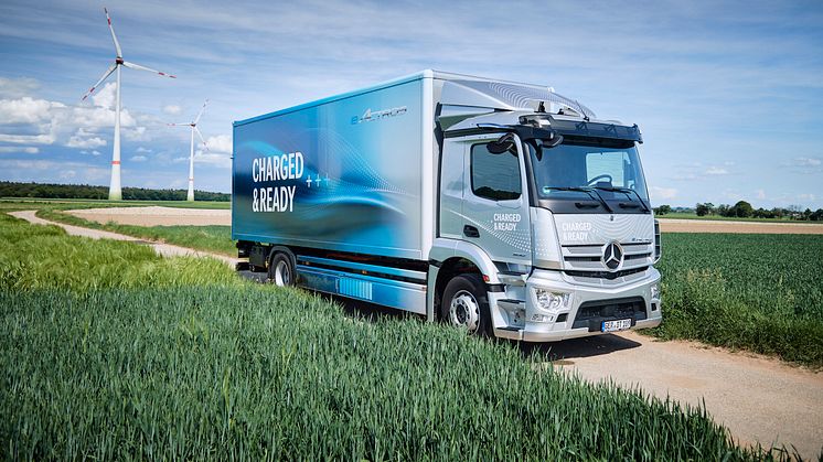 På messen eComExpo i Bella Center 26.-27. oktober kan man prøvekøre en Mercedes-Benz eActros.